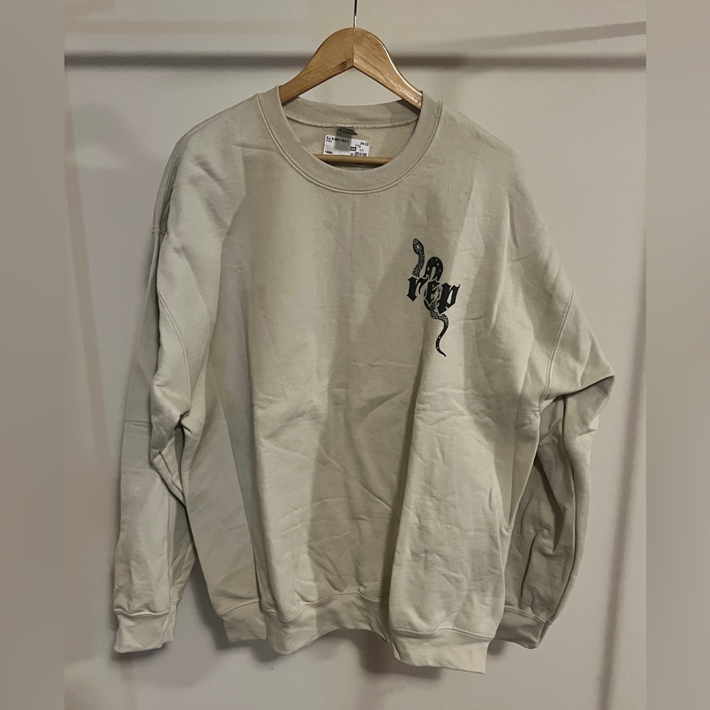 Taylor Swift Reputation Beige Crewneck Sweatshirt
